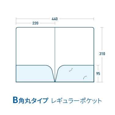 B角丸タイプ/レギュラー/マットコート258kg(PP加工・ツヤ無)