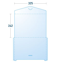 封筒型クリアファイル差込み式(横型)A4サイズ詳細