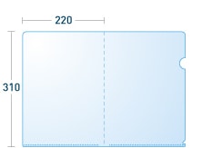 オリジナルクリアファイルA4サイズ詳細